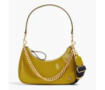 Mercer patent-leather shoulder bag - Yellow