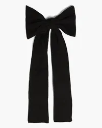 RED Valentino Bow-detailed knitted scarf - Black - OneSize Black