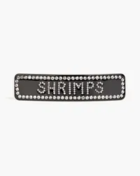 Shrimps Neveneha crystal-embellished acetate hair clip - Black Black