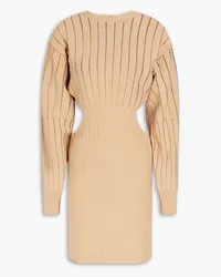 Hervé Léger Cutout bandage mini dress - Neutral Neutral