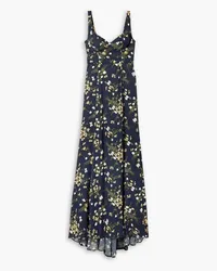 Reformation Lecce printed crepe maxi dress - Blue Blue