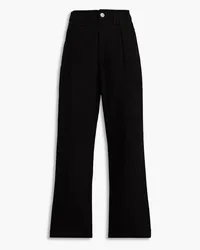 Rag & Bone Pleated high-rise straight-leg jeans - Black Black