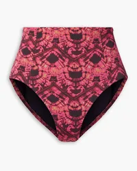 Ulla Johnson Zahara printed high-rise bikini briefs - Pink Pink