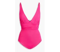 Panarea ruched swimsuit - Pink