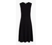 Flared ponte dress - Black