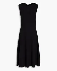 Ferragamo Flared ponte dress - Black Black