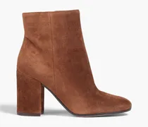 Gianvito Rossi Rolling 85 suede ankle boots - Brown Brown