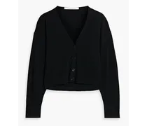 Cashmere and wool-blend cardigan - Black
