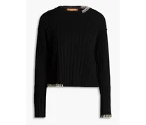 Mavis ribbed cotton sweater - Black