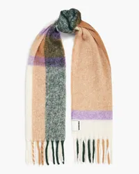 Sandro Checked alpaca-blend scarf - Multicolor Multicolor