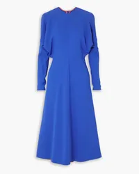 Victoria Beckham Dolman crepe midi dress - Blue Blue