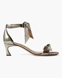 Alexandre Birman Clarita metallic leather sandals - Metallic Metallic