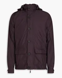 Canali Reversible shell and wool-jersey jacket - Purple Purple