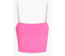 Pomelo cropped stretch-jersey top - Pink