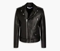 Headon leather biker jacket - Black