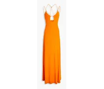 Cutout jersey maxi dress - Orange