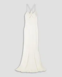 GALVAN Cutout satin gown - White White