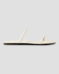 Totême City leather slides - White White