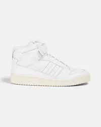 adidas Forum perforated leather high-top sneakers - White White