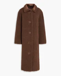 STAND Kenca reversible faux shearling coat - Brown Brown