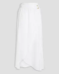 Melissa Odabash Devlin voile midi wrap skirt - White White