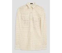 Broderie anglaise cotton shirt - White