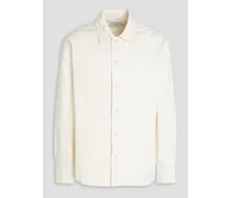 Embroidered cotton-twill shirt - White
