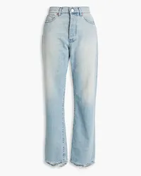 3x1 Sabina distressed mid-rise straight-leg jeans - Blue Blue