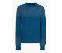 Caspian waffle-knit sweater - Blue