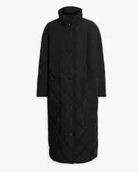 STAND Sage quilted shell coat - Black Black