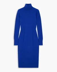 Joseph Cashmere-blend turtleneck midi dress - Blue Blue