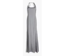 La Robe Mentalo satin-twill maxi dress - Gray