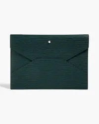 Montblanc Textured-leather pouch - Green - OneSize Green