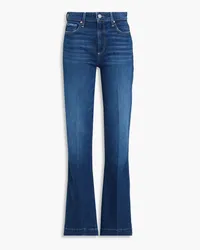 Paige Leenah distressed high-rise flared jeans - Blue Blue