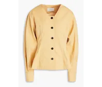 Cotton-blend twill jacket - Orange