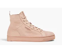 Suede high-top sneakers - Pink