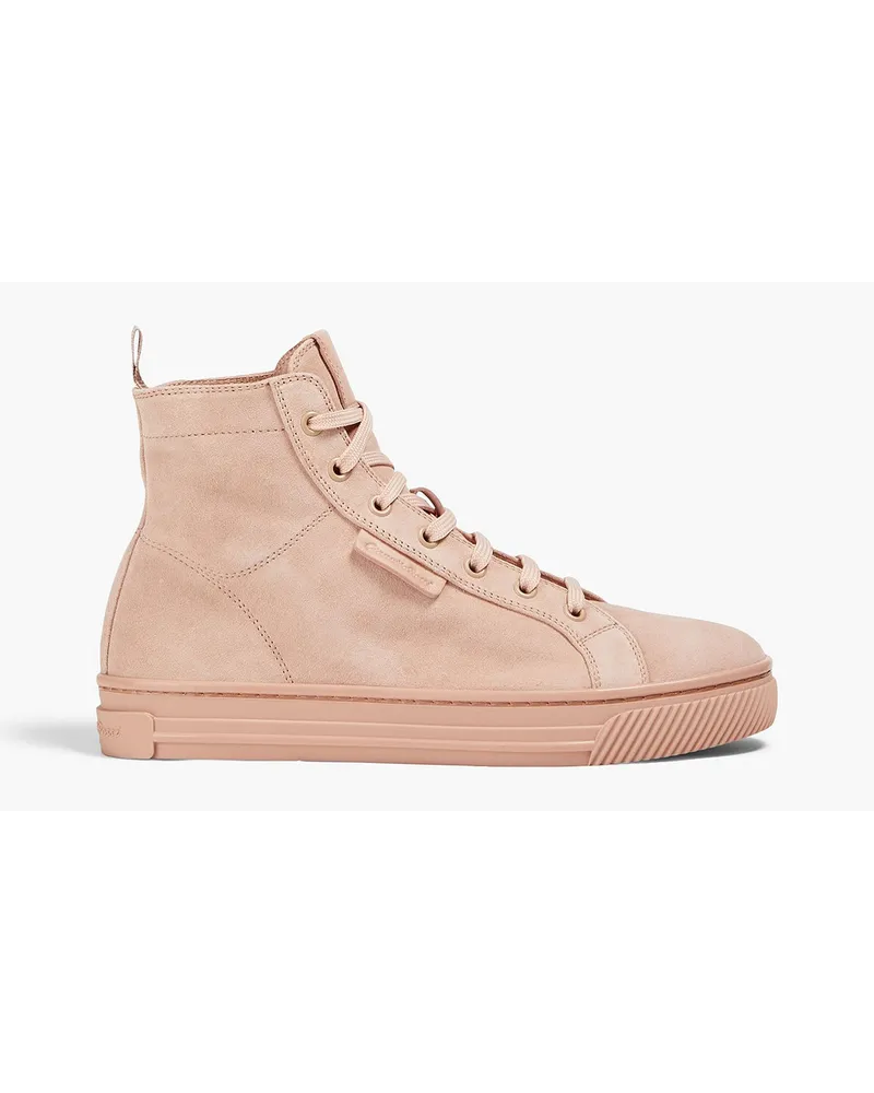 Gianvito Rossi Suede high-top sneakers - Pink Pink