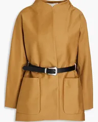 ba&sh Belted cotton-gabardine jacket - Brown Brown