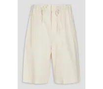 Cotton-canvas shorts - White