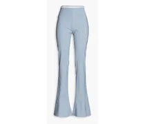 Tangelo stretch-wool flared pants - Blue