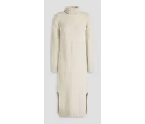 Simone wool turtleneck midi dress - White