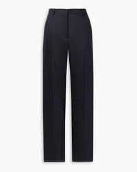 Nili Lotan Anatole pinstriped herringbone wool-blend straight-leg pants - Blue Blue