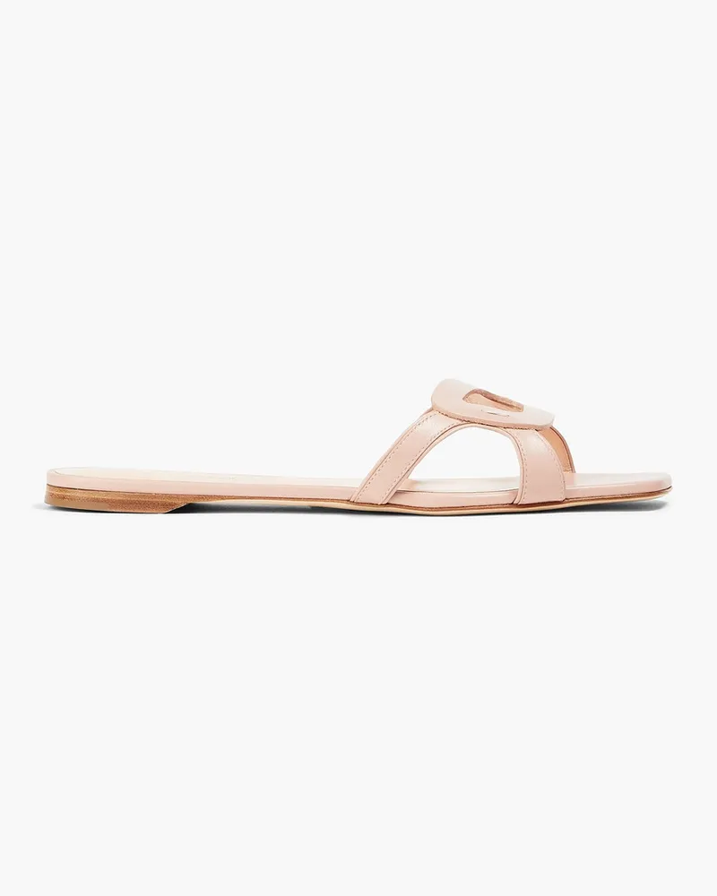 Rupert Sanderson Leather slides - Pink Pink