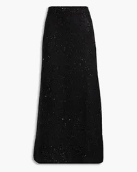 ATM Sequin-embellished knitted maxi skirt - Black Black