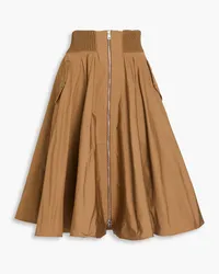 RED Valentino Taffeta midi skirt - Brown Brown