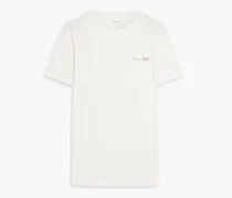 Printed cotton-jersey t-shirt - White