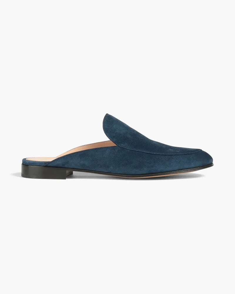 Gianvito Rossi Palau suede slippers - Blue Blue