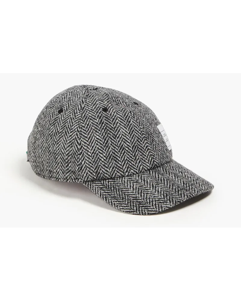 Thom Browne Herringbone wool cap - Black Black