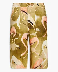 For Restless Sleepers Calipso printed satin shorts - Green Green