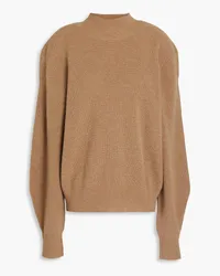 IRO Ribbed cashmere turtleneck sweater - Brown Brown